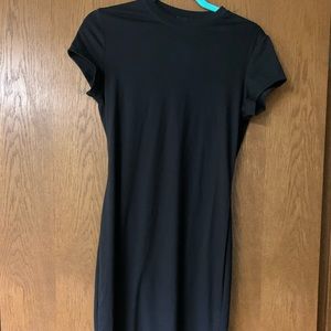 Shein short sleeve black dress